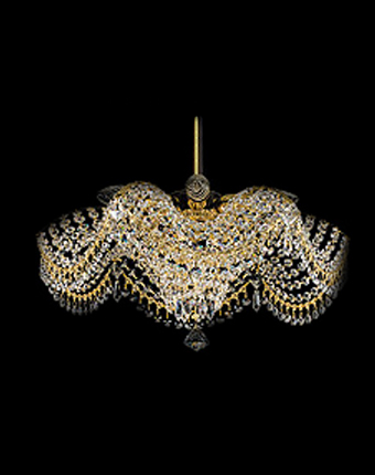 Ceiling Light - Basket Crystal Chandelier with Discount 35% - BL142