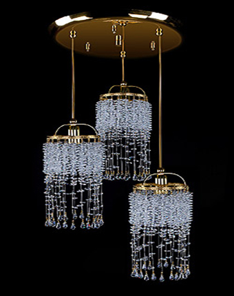 Ceiling Light - Basket Crystal Chandelier with Discount 35% - BL153