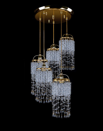 Ceiling Light - Basket Crystal Chandelier with Discount 35% - BL154