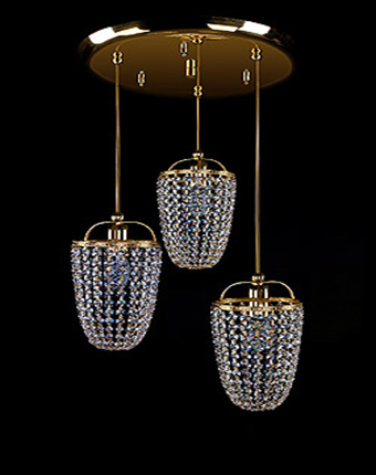 Ceiling Light - Basket Crystal Chandelier with Discount 35% - BL156