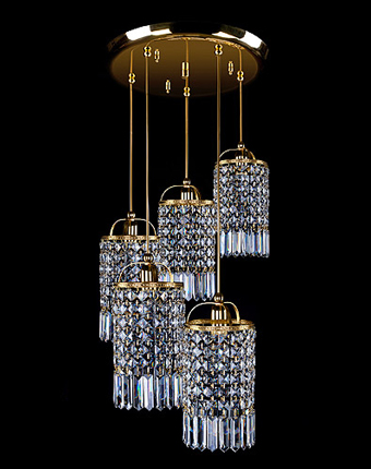 Ceiling Light - Basket Crystal Chandelier with Discount 35% - BL163