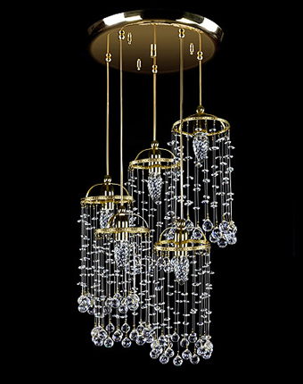Ceiling Light - Basket Crystal Chandelier with Discount 35% - BL52