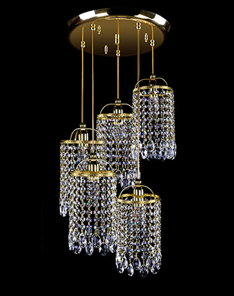 Ceiling Light - Basket Crystal Chandelier with Discount 35% - BL55