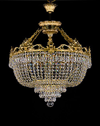 Ceiling Light - Basket Crystal Chandelier with Discount 35% - BL86