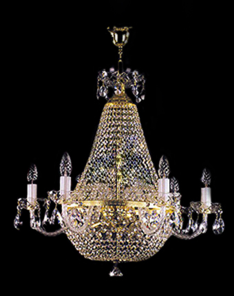 Ceiling Light - Basket Crystal Chandelier with Discount 35% - BL90