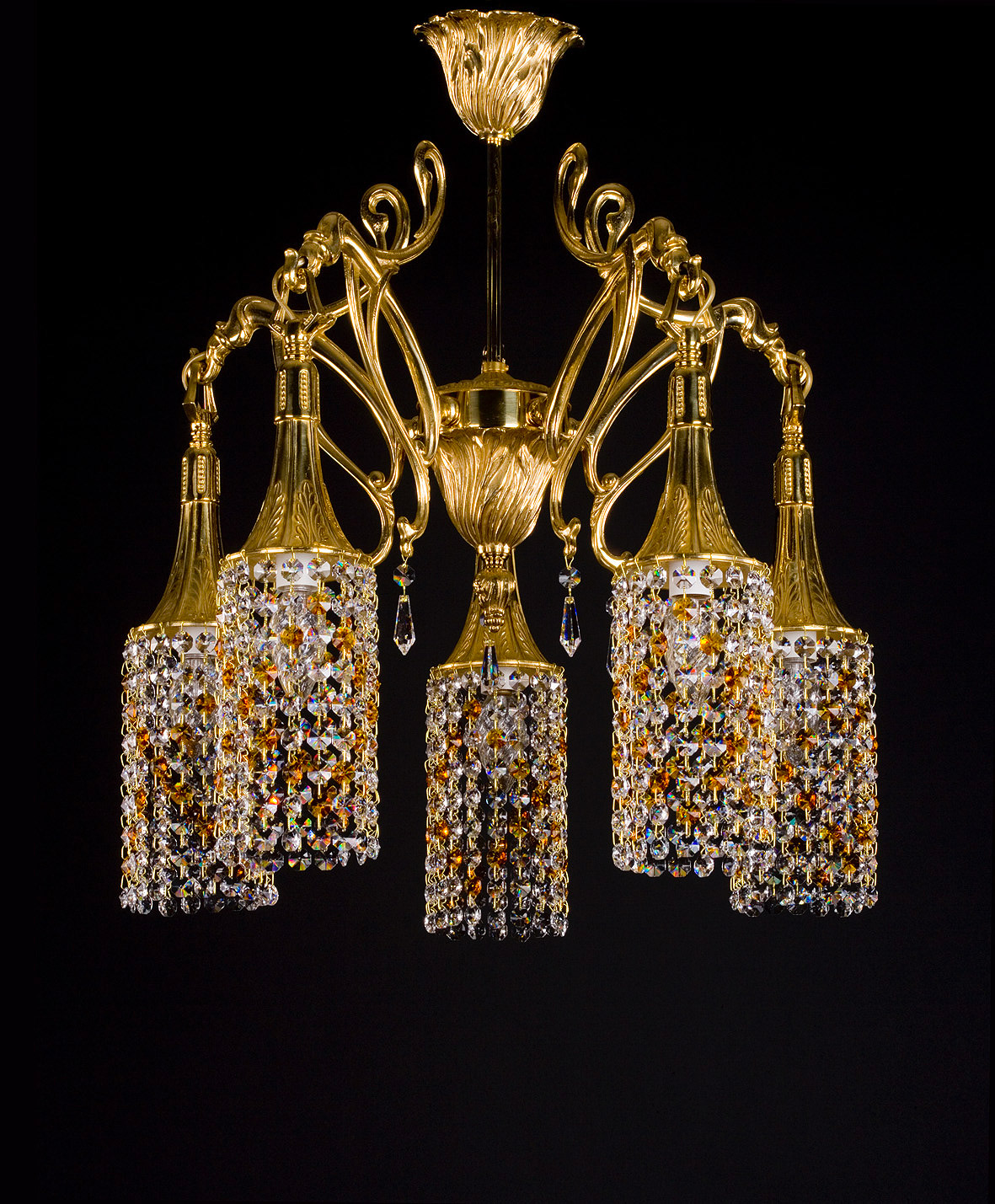 Ceiling Light - Basket Crystal Chandelier with Discount 35% - BL100