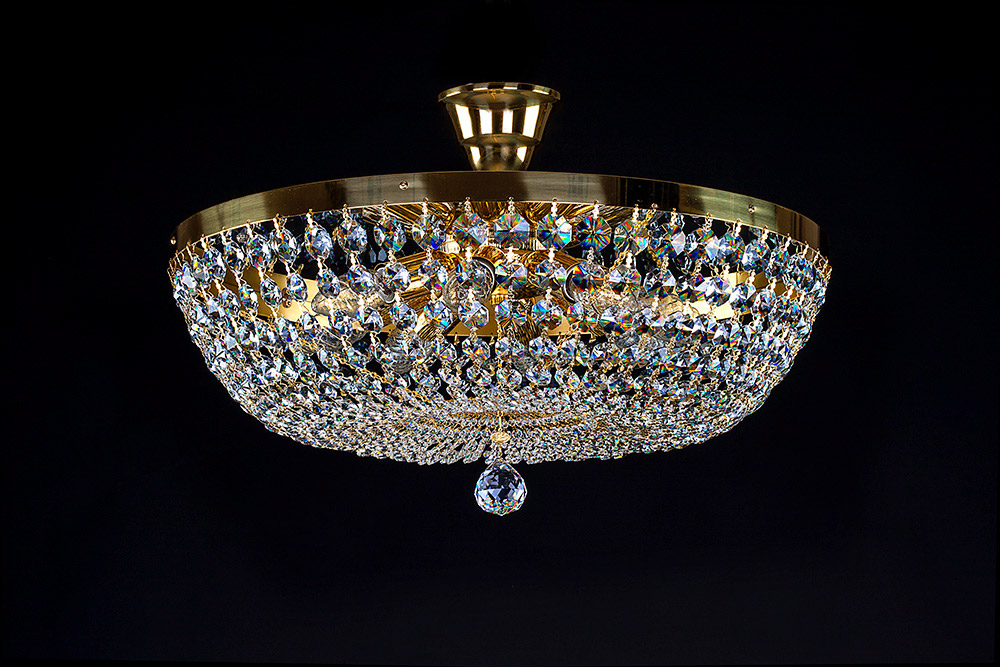 Ceiling Light - Basket Crystal Chandelier with Discount 35% - BL106