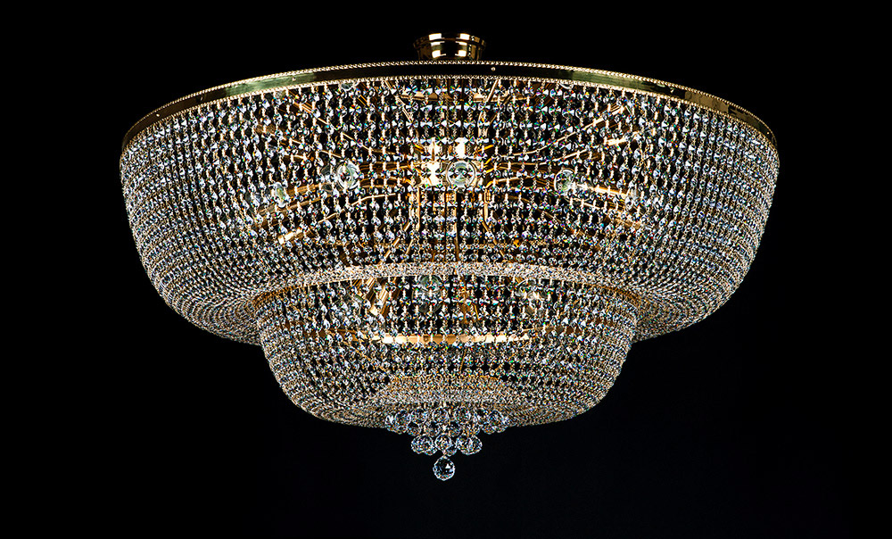 Ceiling Light - Basket Crystal Chandelier with Discount 35% - BL107