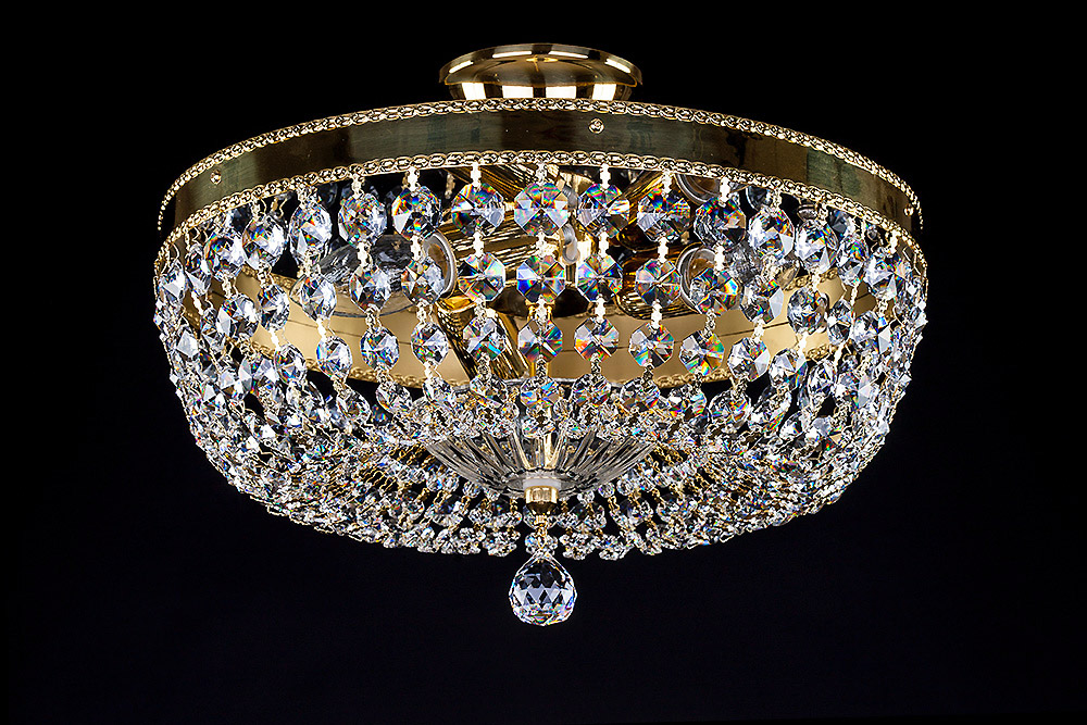 Ceiling Light - Basket Crystal Chandelier with Discount 35% - BL120