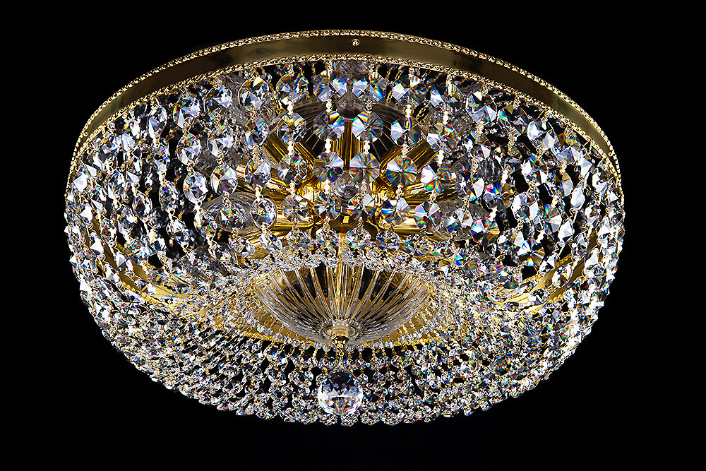 Ceiling Light - Basket Crystal Chandelier with Discount 35% - BL121