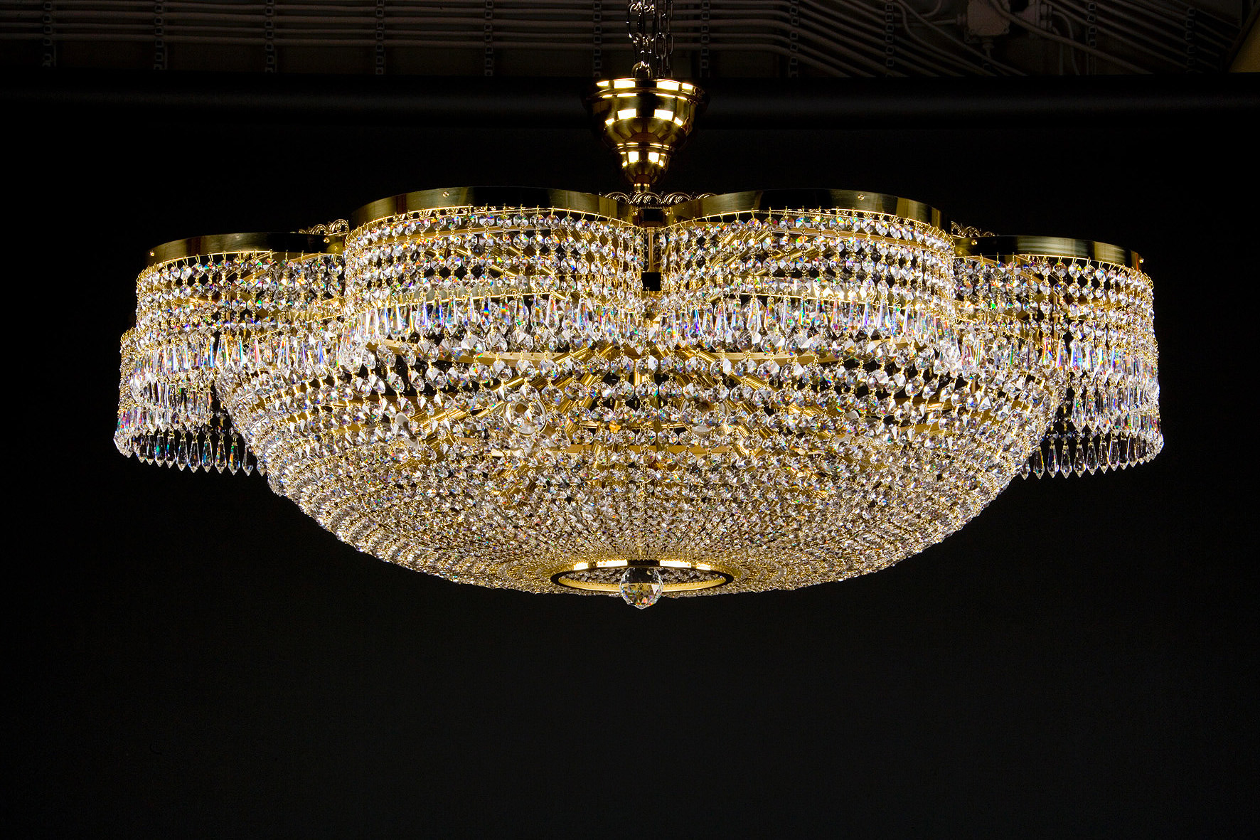 Ceiling Light - Basket Crystal Chandelier with Discount 35% - BL131