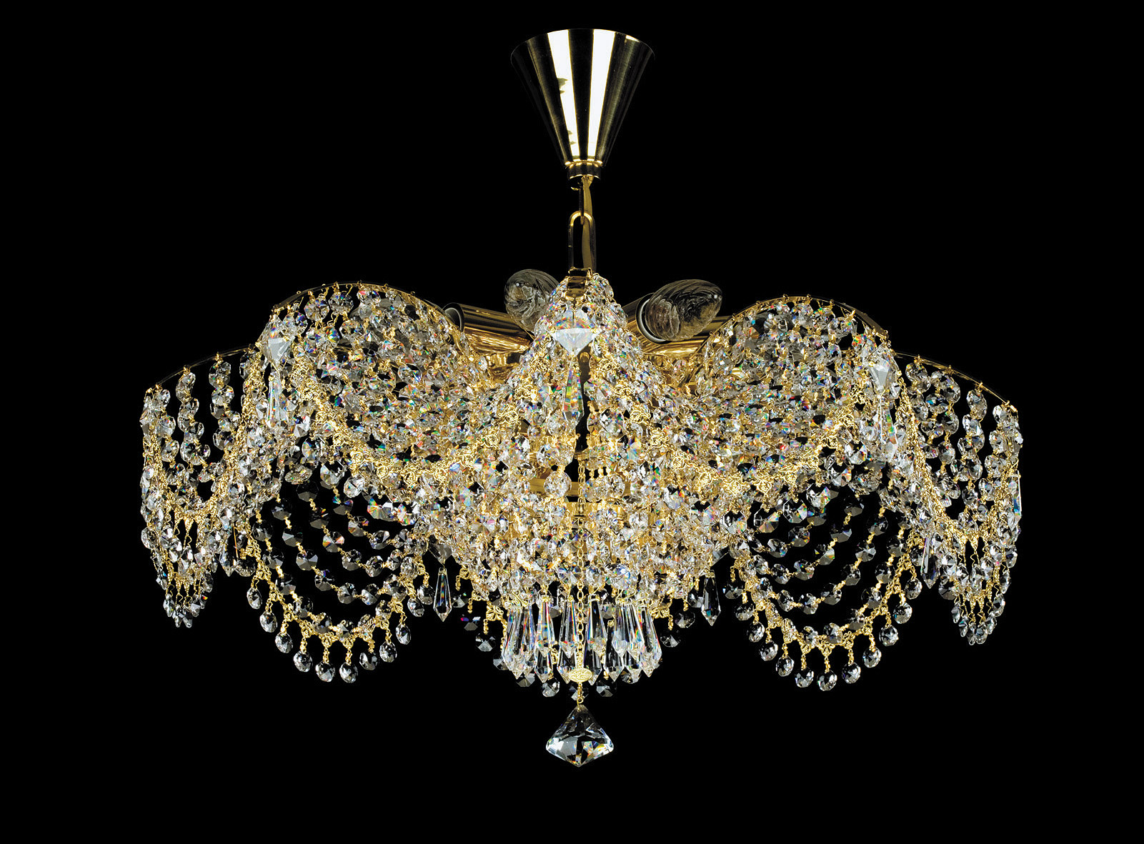 Ceiling Light - Basket Crystal Chandelier with Discount 35% - BL143