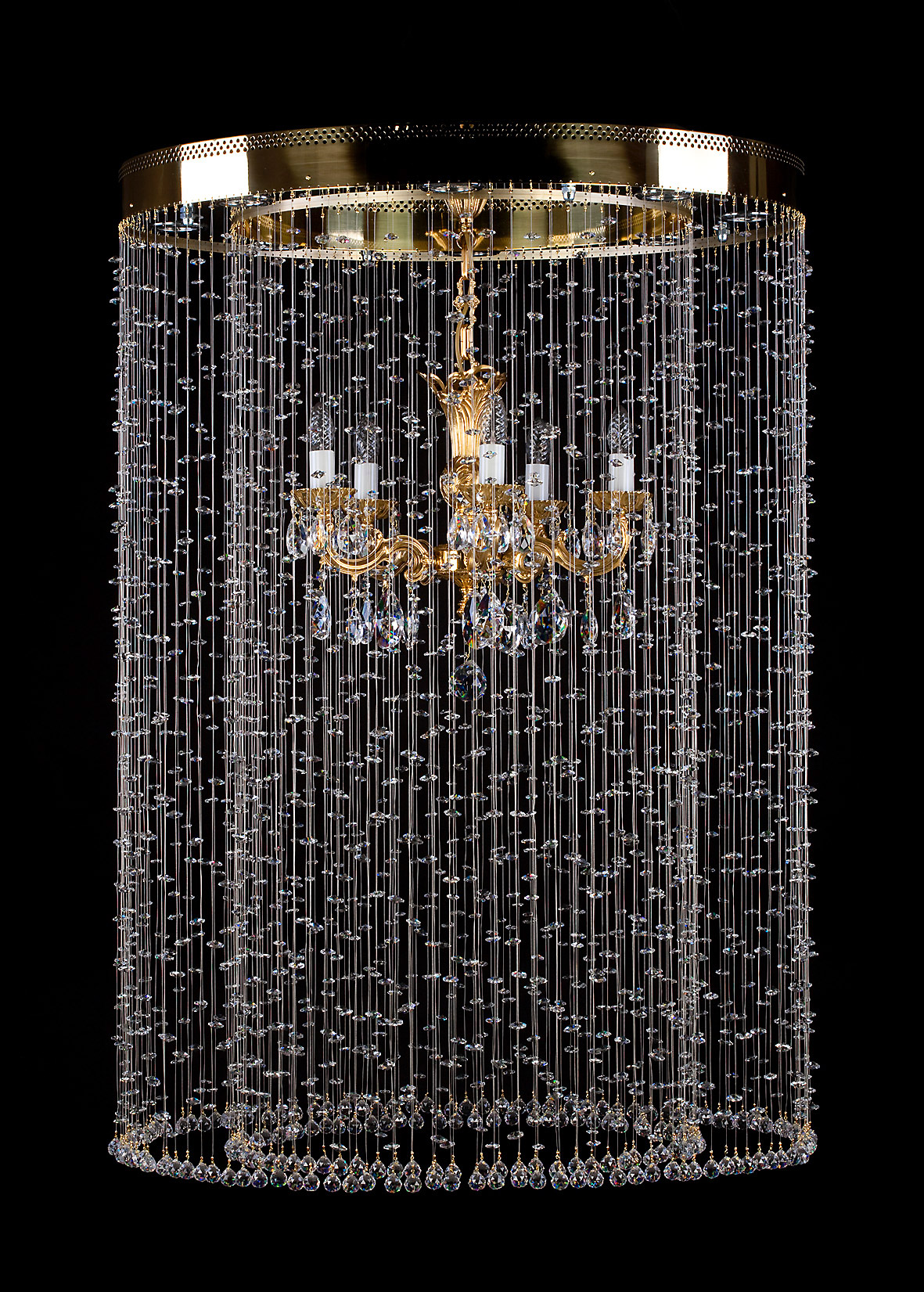 Ceiling Light - Basket Crystal Chandelier with Discount 35% - BL148