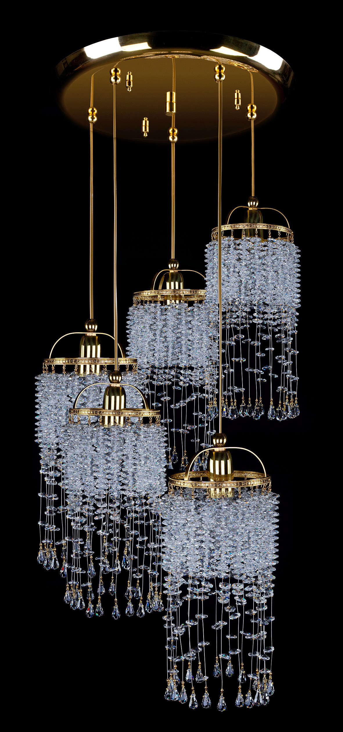 Ceiling Light - Basket Crystal Chandelier with Discount 35% - BL154