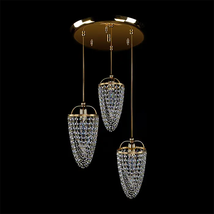 Kristall Deckenleuchte BL159 | 3 Lichter