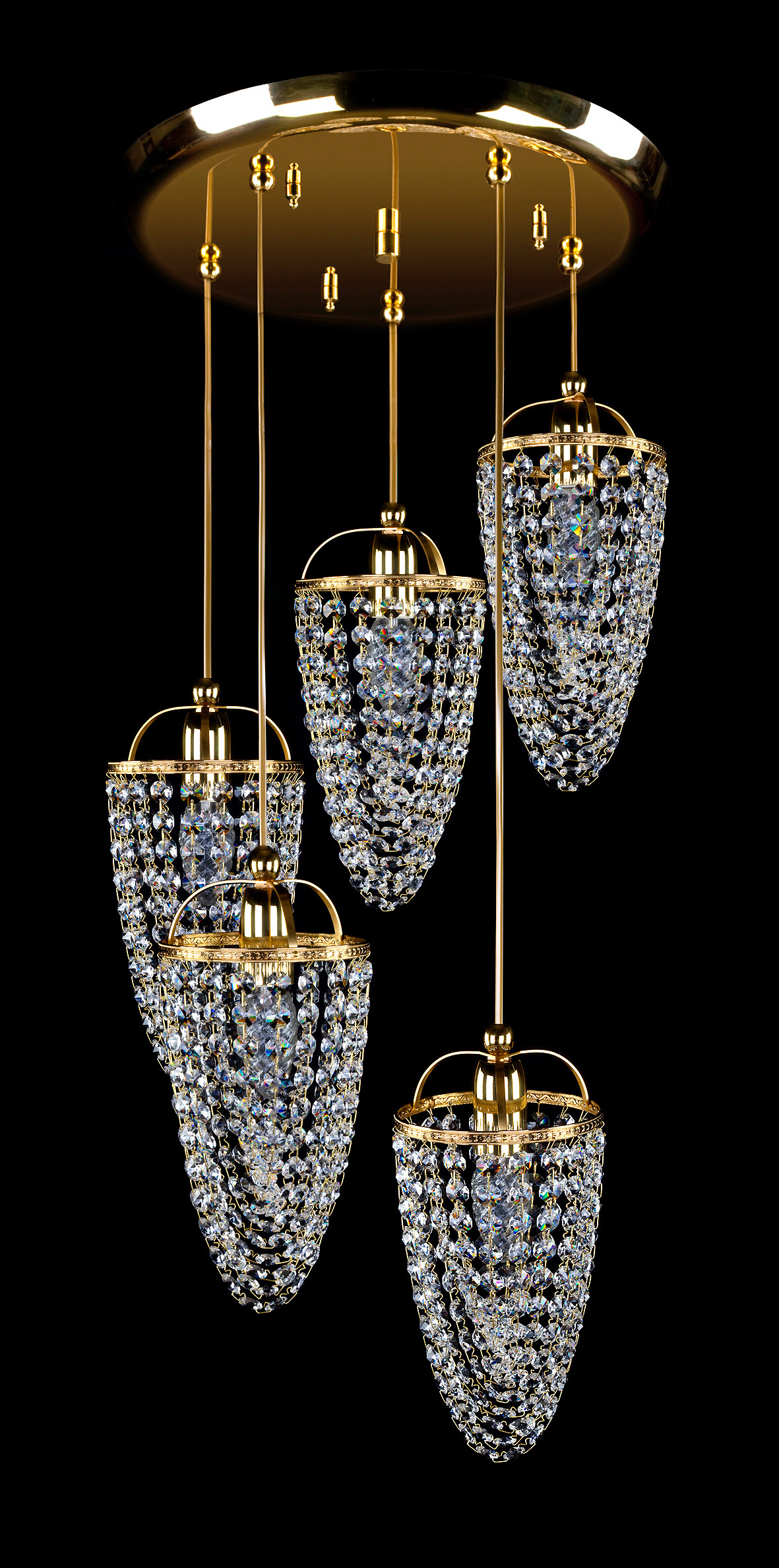 Ceiling Light - Basket Crystal Chandelier with Discount 35% - BL160