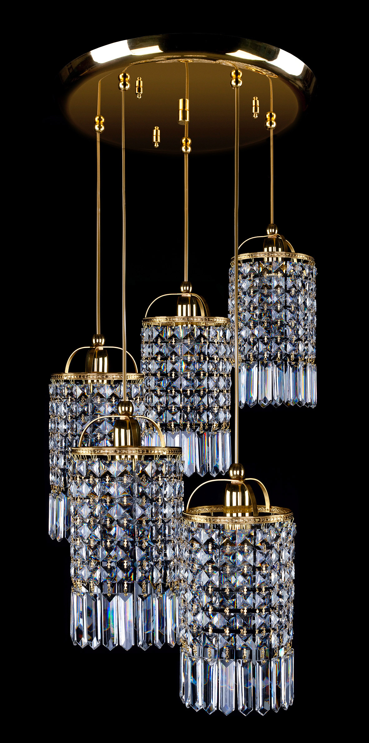 Ceiling Light - Basket Crystal Chandelier with Discount 35% - BL163