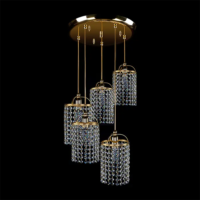 Kristall Deckenleuchte BL166 | 5 Lichter