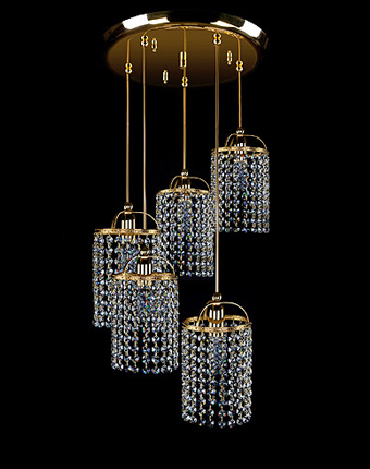 Ceiling Light - Basket Crystal Chandelier with Discount 35% - BL166