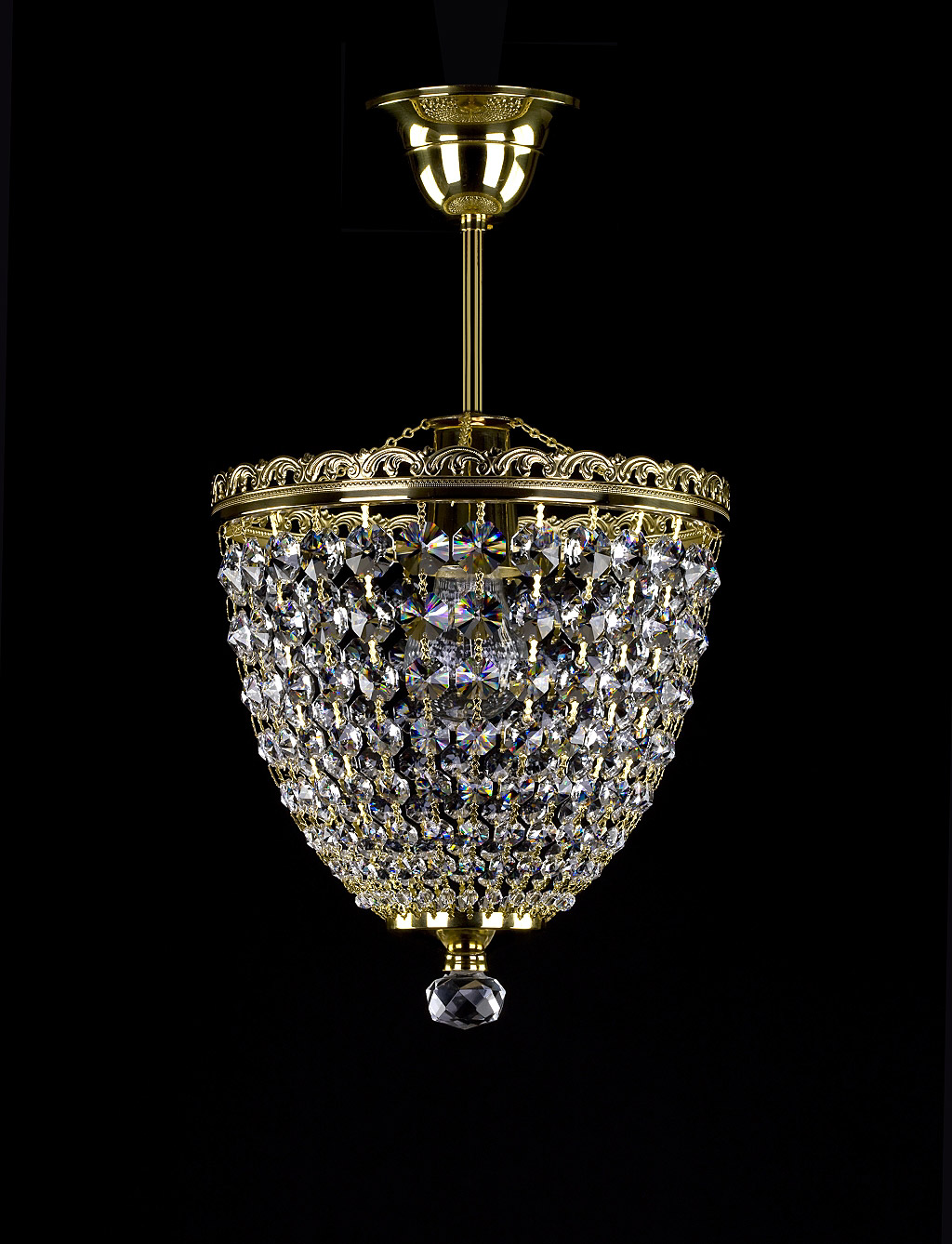 Ceiling Light - Basket Crystal Chandelier with Discount 35% - BL18