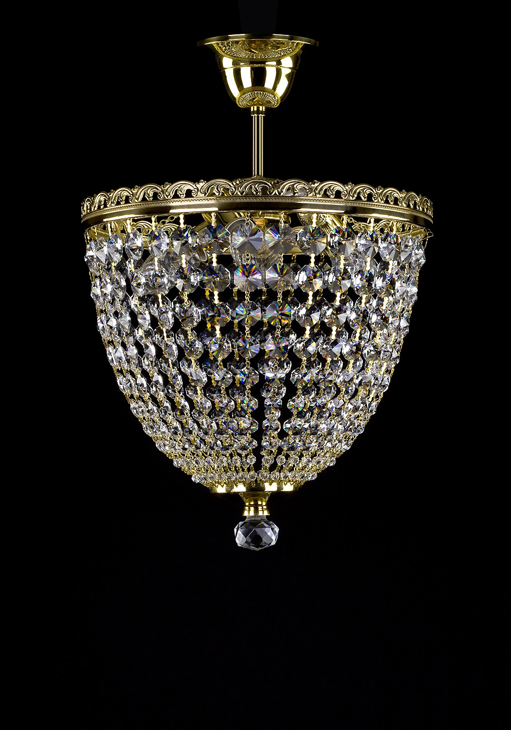 Ceiling Light - Basket Crystal Chandelier with Discount 35% - BL19