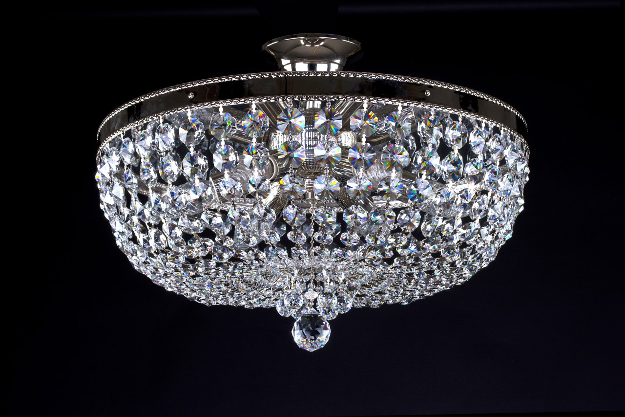 Ceiling Light - Basket Crystal Chandelier with Discount 35% - BL24