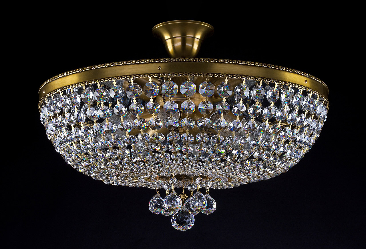 Ceiling Light - Basket Crystal Chandelier with Discount 35% - BL26