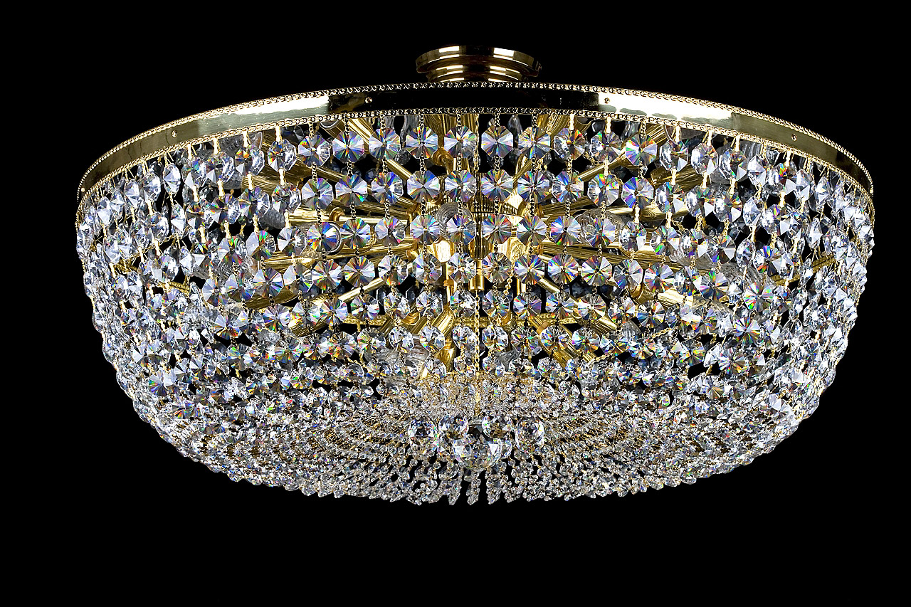 Ceiling Light - Basket Crystal Chandelier with Discount 35% - BL30