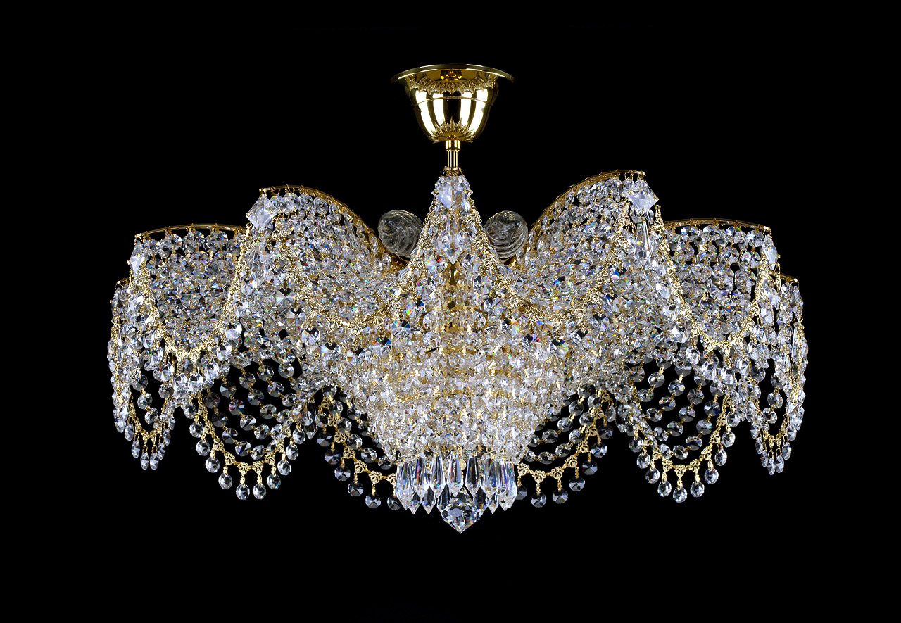 Ceiling Light - Basket Crystal Chandelier with Discount 35% - BL45