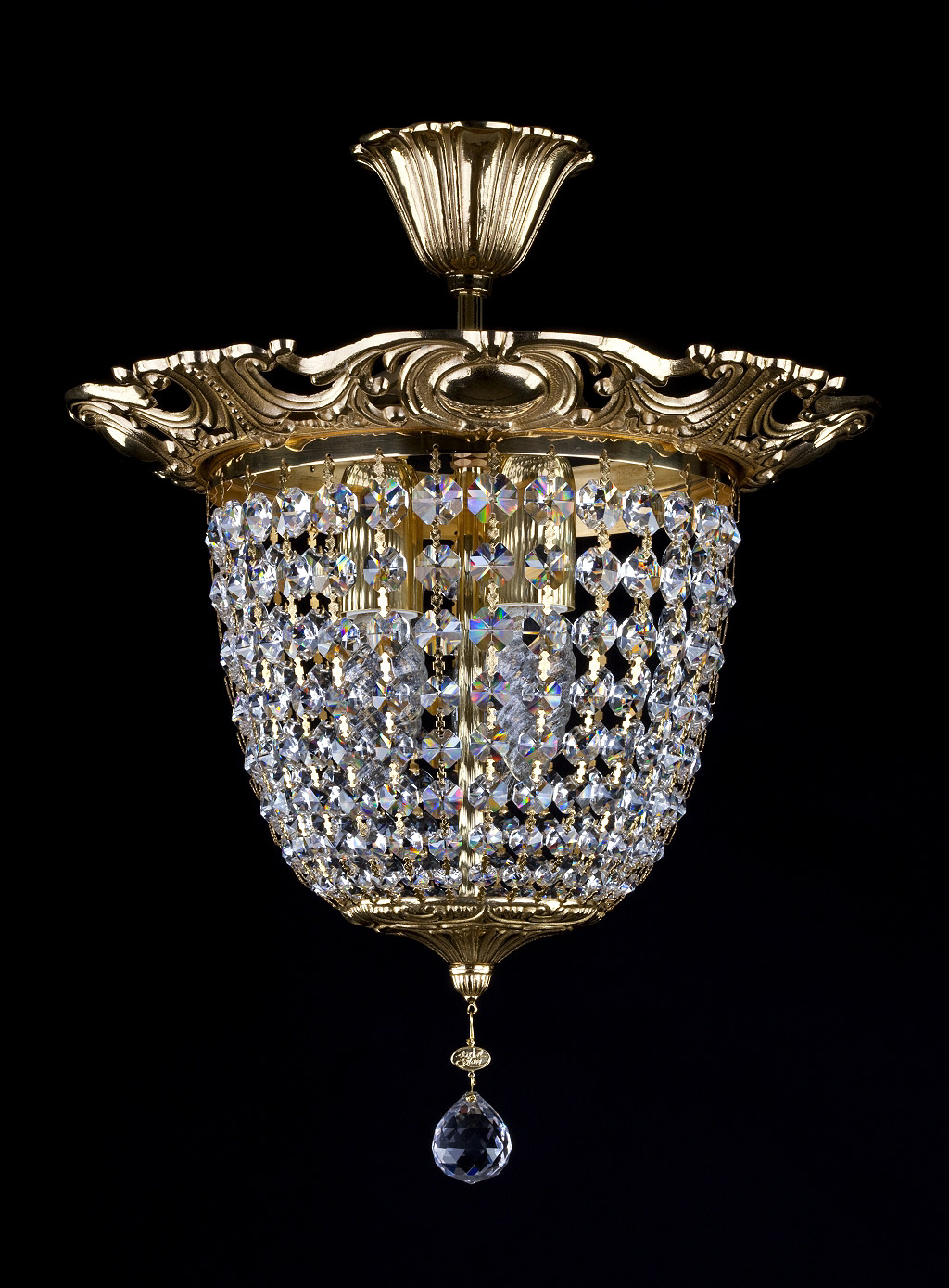 Ceiling Light - Basket Crystal Chandelier with Discount 35% - BL4