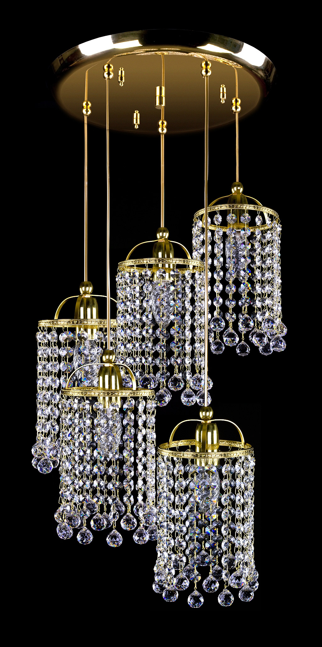 Ceiling Light - Basket Crystal Chandelier with Discount 35% - BL58