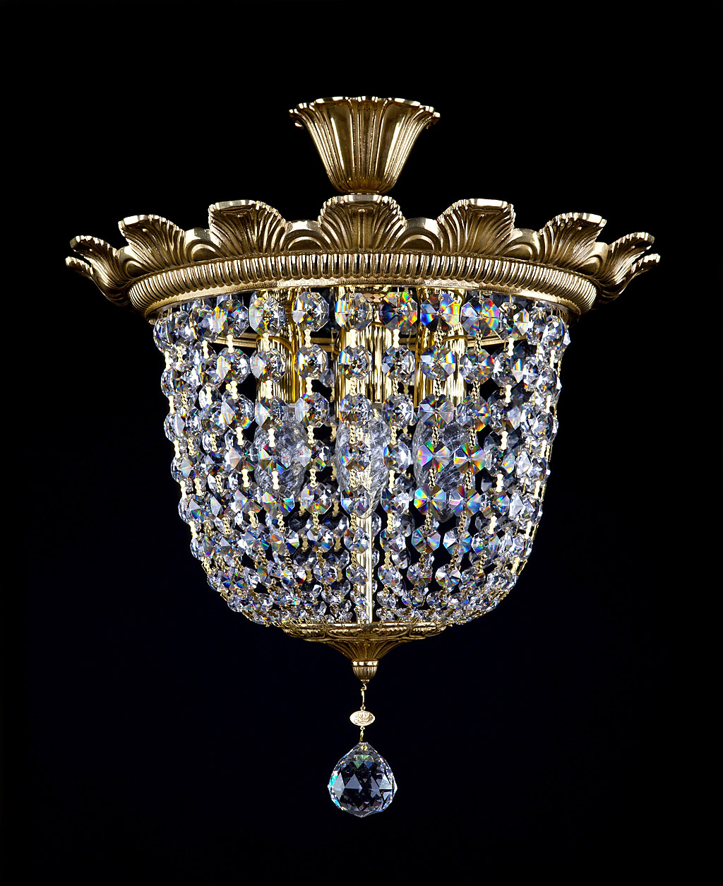 Ceiling Light - Basket Crystal Chandelier with Discount 35% - BL5