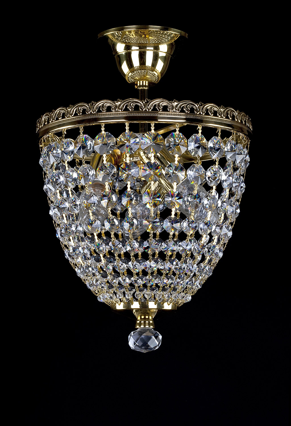 Ceiling Light - Basket Crystal Chandelier with Discount 35% - BL62