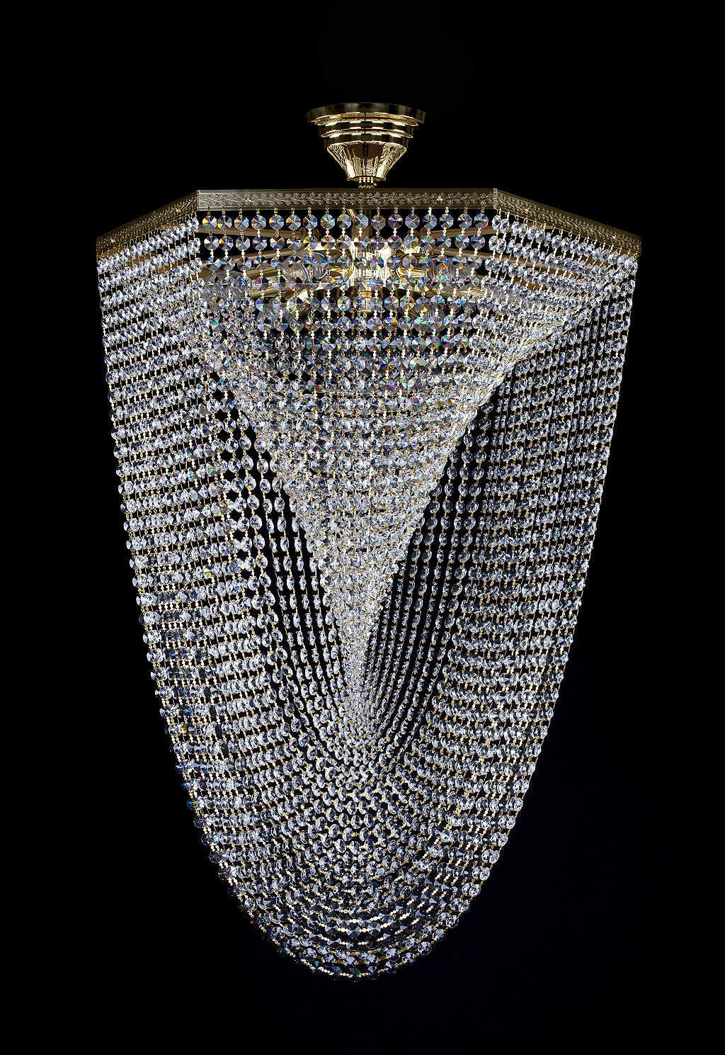 Ceiling Light - Basket Crystal Chandelier with Discount 35% - BL6