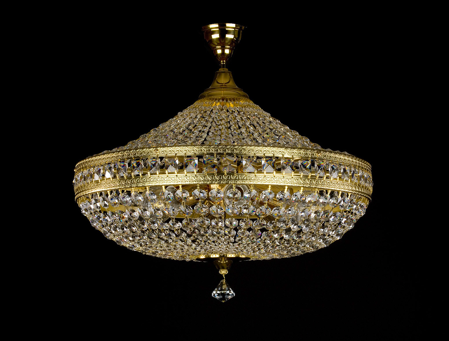 Ceiling Light - Basket Crystal Chandelier with Discount 35% - BL77