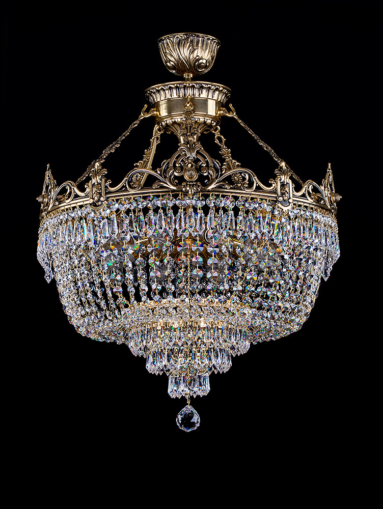 Ceiling Light - Basket Crystal Chandelier with Discount 35% - BL87