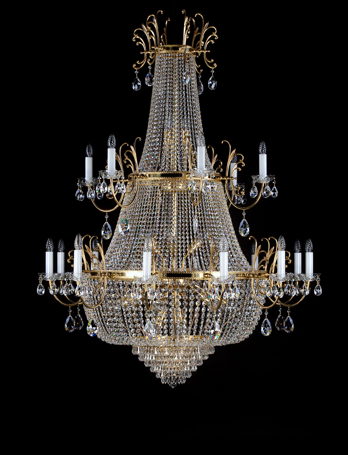 Ceiling Light - Basket Crystal Chandelier with Discount 35% - BL92