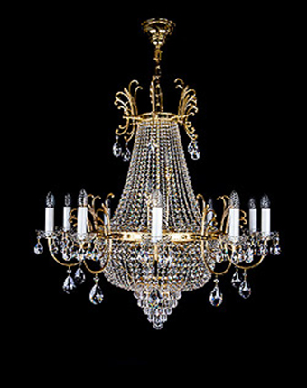 Ceiling Light - Basket Crystal Chandelier with Discount 35% - BL94