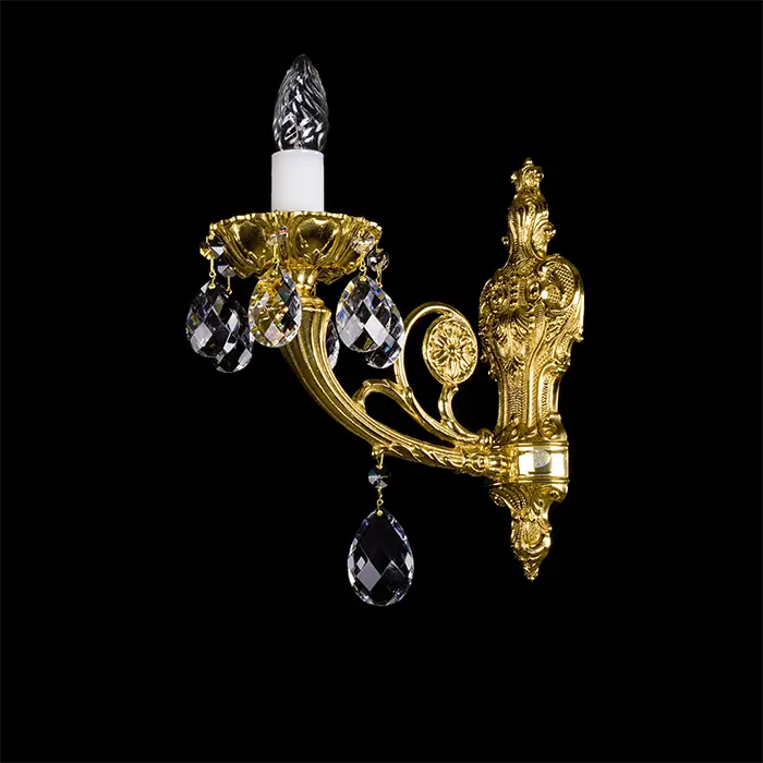 Guss-Kristall-Wandleuchte CT62 | 1 Arm