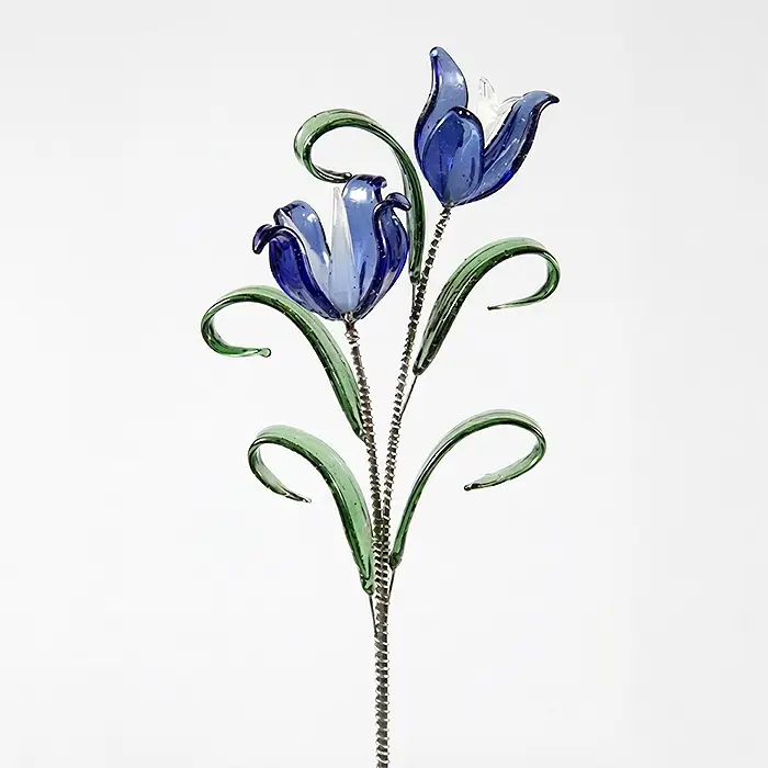 Glass Flower - Blue Lily