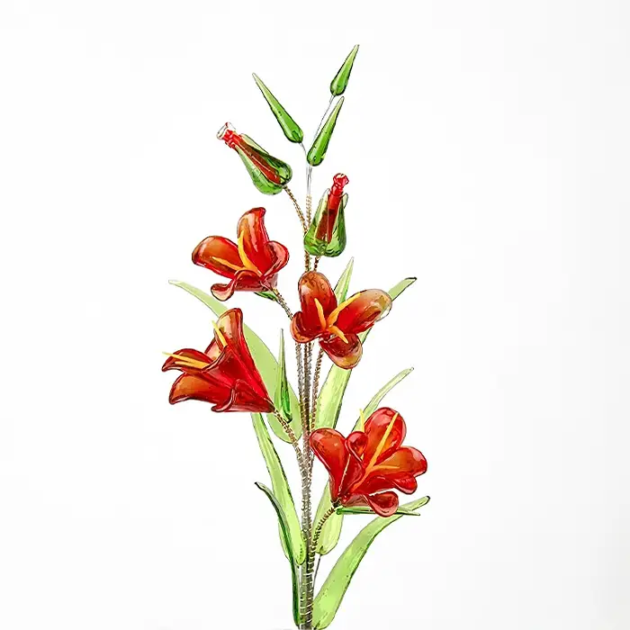 Glass Flower - Flame Lily