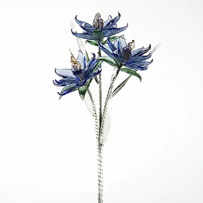 Glass Flower - Cornflower