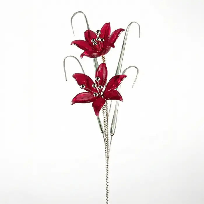 Glass Flower - Red Lily
