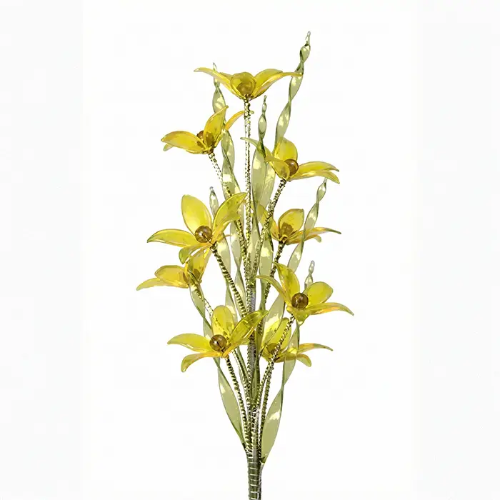 Skleněná květina Zlatice