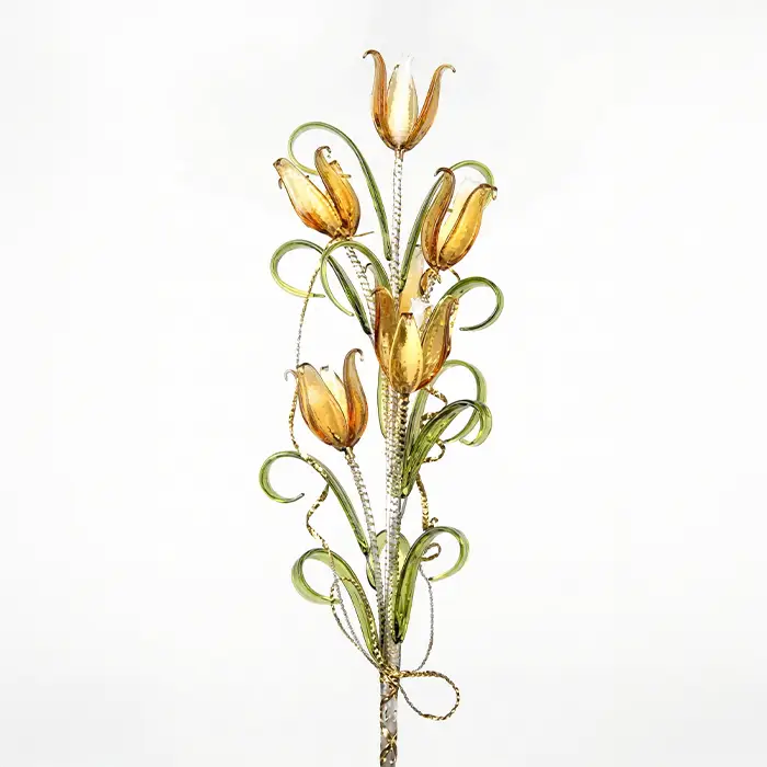 Glass Flower - Golden Tulip