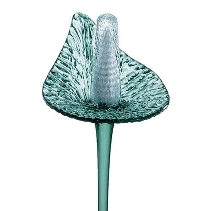 Petrol-Colored Glass Calla Lily – Art Glass